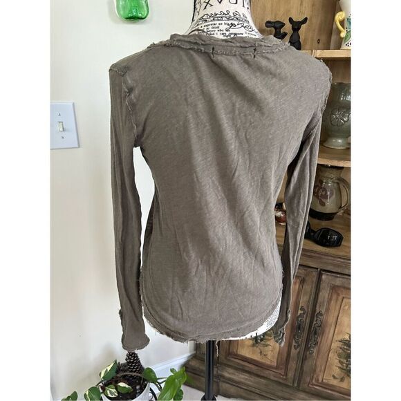 Free People Hazy Day Distressed Henley - Picture 3 of 8